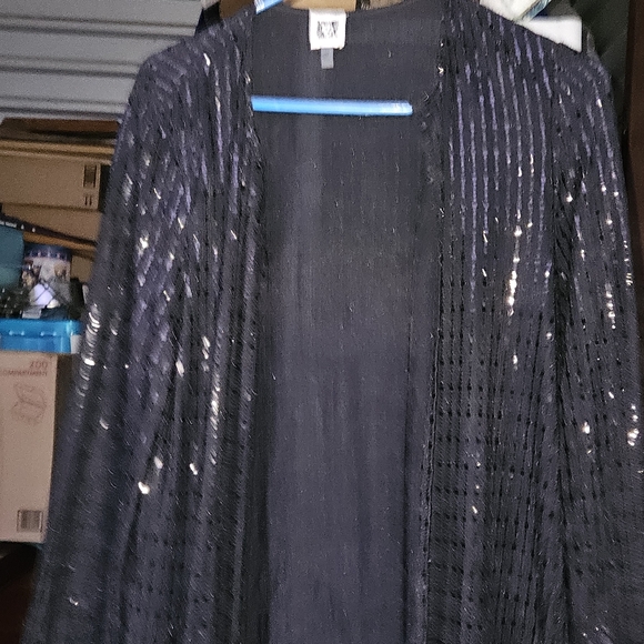 Anne Klein Linear Shine Duster- Sz. Med - Picture 6 of 7